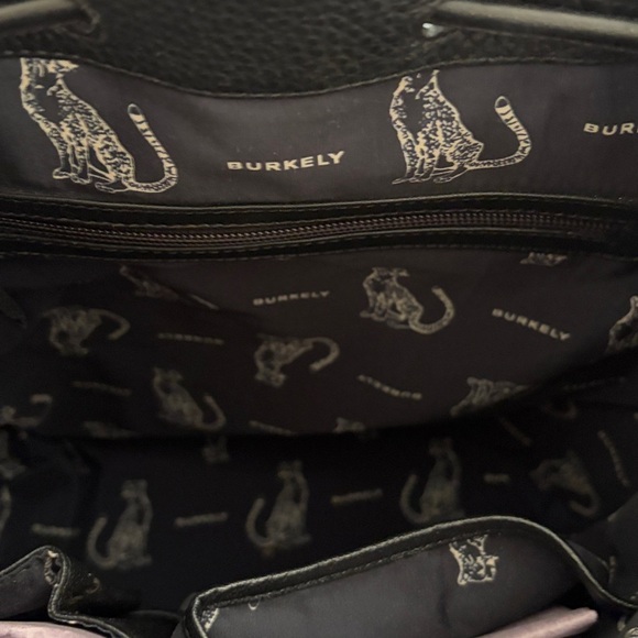 ⚡️ NWT Burkely Black Pebbled Leather Drawstring Backpack with Shoulder Strap ⚡️ main image 5